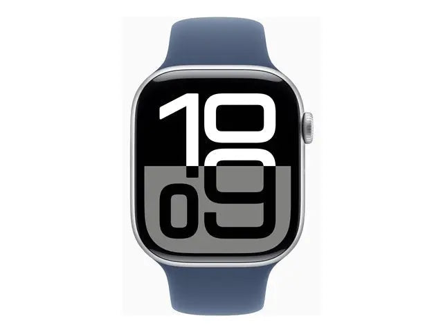 Apple Watch Series 10 (GPS) – 46mm Silver Aluminium with Denim Sport Band Apple