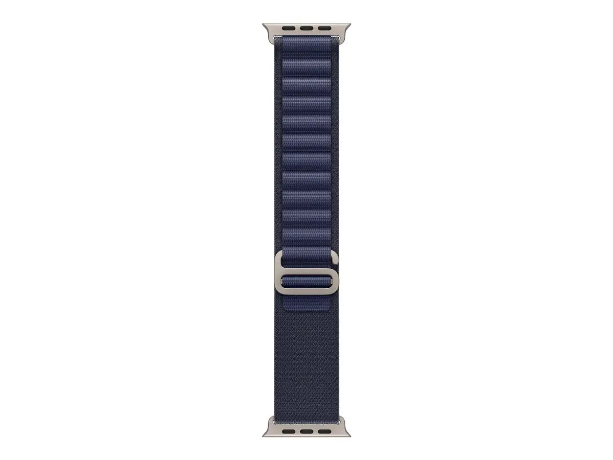 Apple Watch Alpine Loop Band – 49mm Natural Titanium, Navy (Small, 130–160mm) Apple