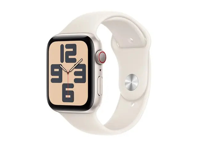Apple Watch SE (GPS + Cellular, 2nd Gen) – 44mm Starlight Aluminium with Sport Band Apple