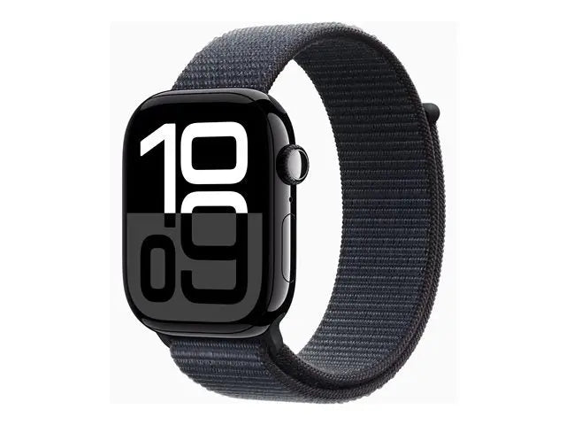 Apple Watch Series 10 (GPS + Cellular) – Jet Black Aluminium (Ink Sport Loop) Apple