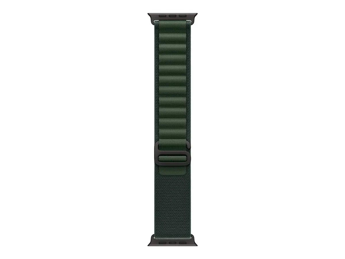 Apple Watch Alpine Loop – 49mm Black Titanium, Dark Green (Large, 165–210mm) Apple