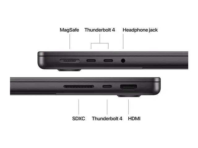 Apple MacBook Pro 14" (M4, 24GB RAM, 1TB SSD) – Space Black – French Keyboard Apple